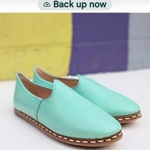 New Koshkar Leather Loafers sz 36 Handmade In Turkey